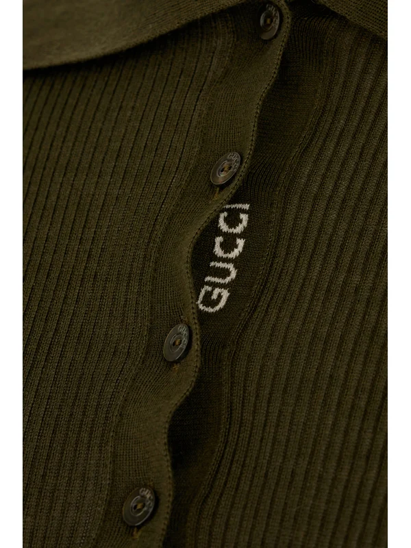 Gucci Green Polo Shirts - Image 3