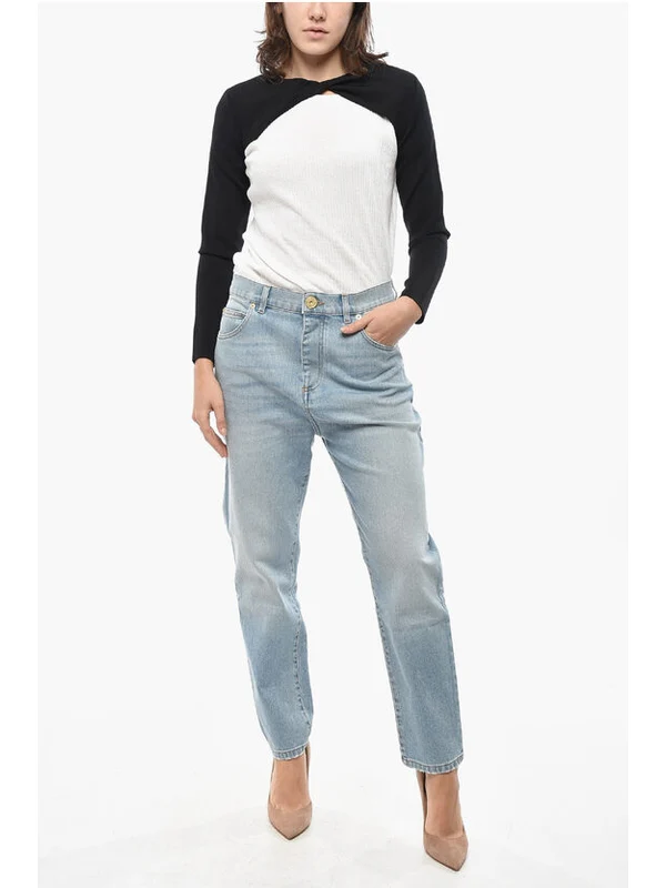 Balmain Blue Denim Pants - Image 4