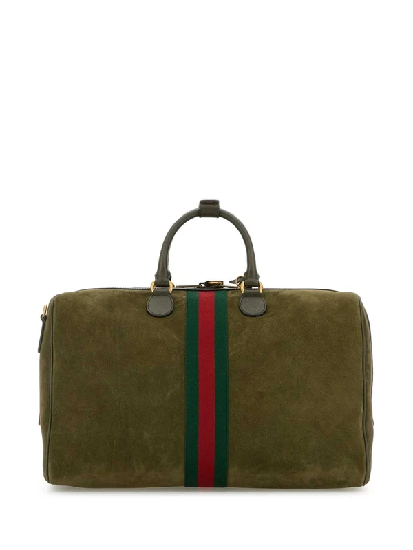 Gucci Savoy Medium Green Boston Bags - Image 3