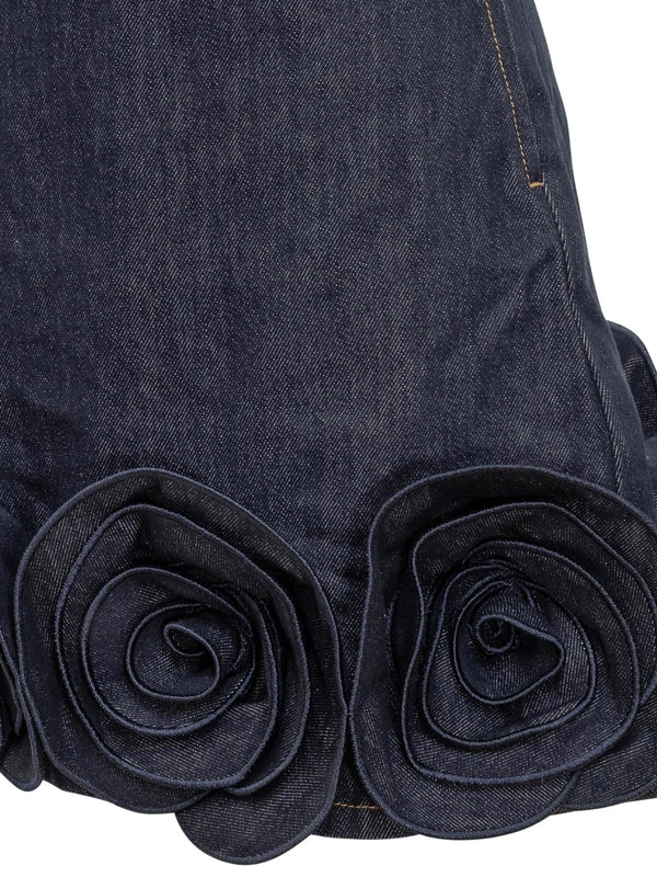 Self-Portrait Navy Mini Dress - Image 4