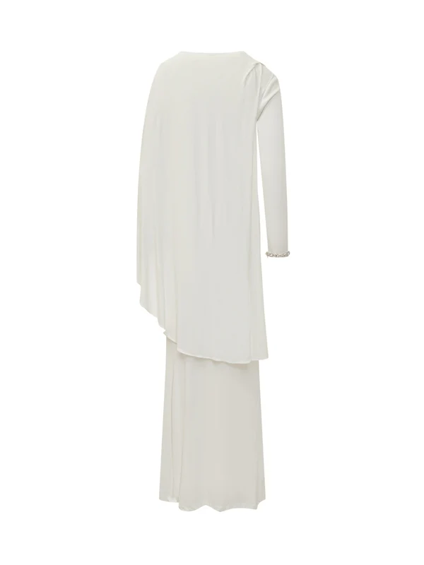 Self-Portrait White Long Dress - Image 2