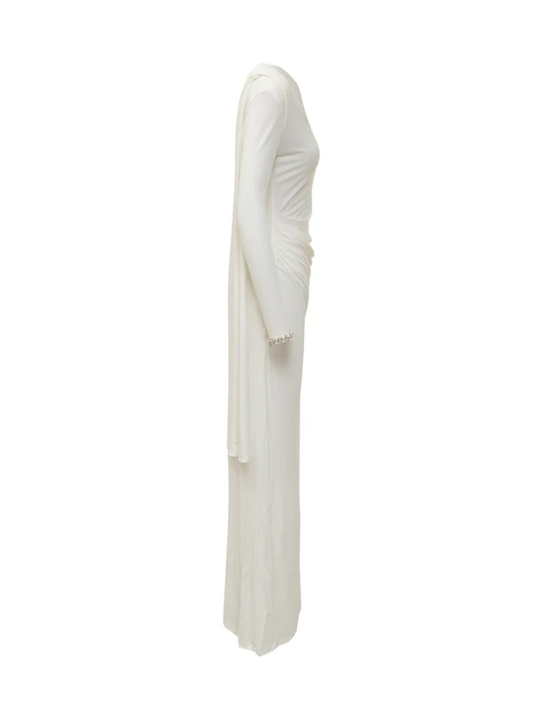 Self-Portrait White Long Dress - Image 4