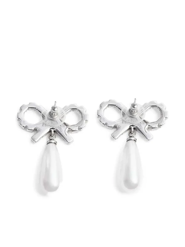 Self-Portrait Silver Earrings - Image 2