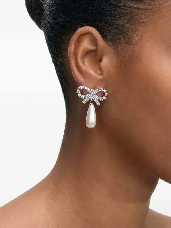 Self-Portrait Silver Earrings - Image 3