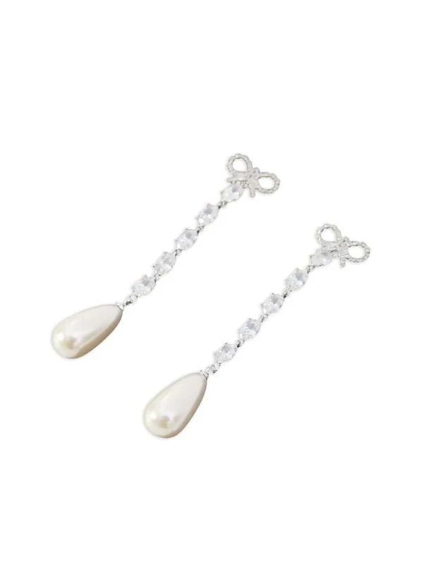 Self-Portrait Silver Earrings - Image 2
