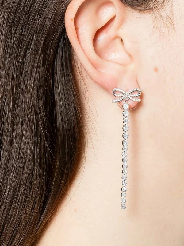 Self-Portrait Silver Earrings - Image 3