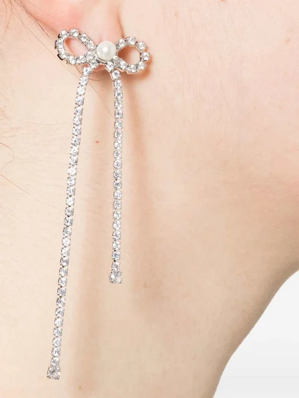 Self-Portrait Silver Earrings - Image 3