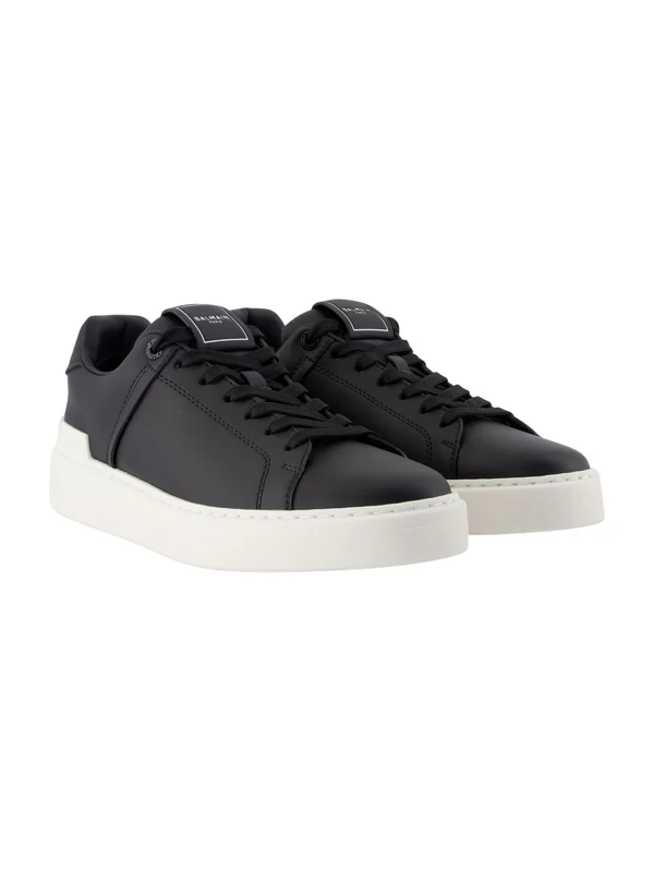 Balmain Black Low Top Sneakers - Image 2