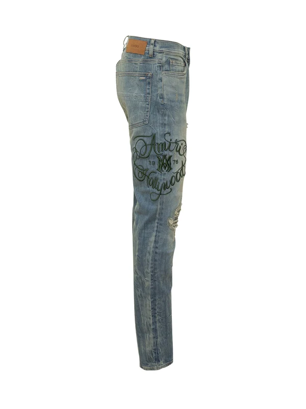 Amiri Blue Denim Pants - Image 3