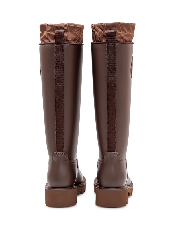 Moncler Burgundy High Boots - Image 3