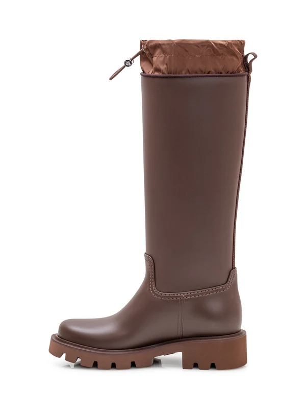 Moncler Burgundy High Boots - Image 4