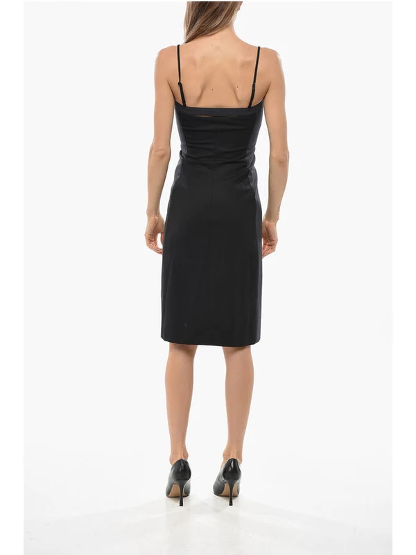 Diesel Black Grey Midi Dress - Image 3