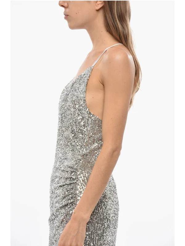 Balmain Silver Long Dress - Image 2