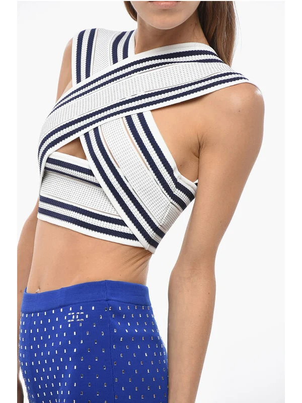 Balmain White Navy Sleeveless - Image 2