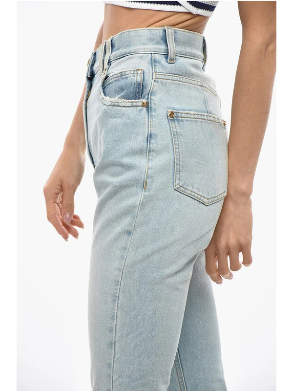 Balmain Blue Denim Pants - Image 2