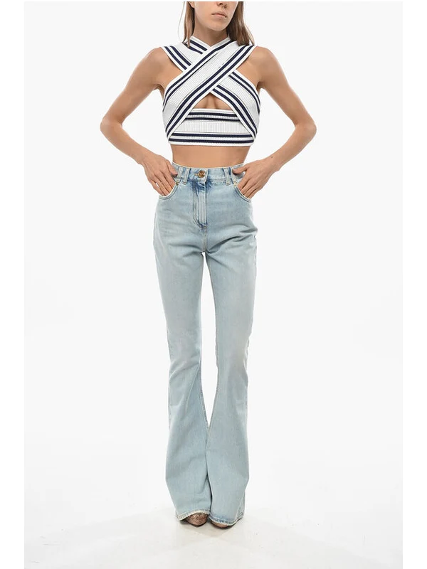 Balmain Blue Denim Pants - Image 4