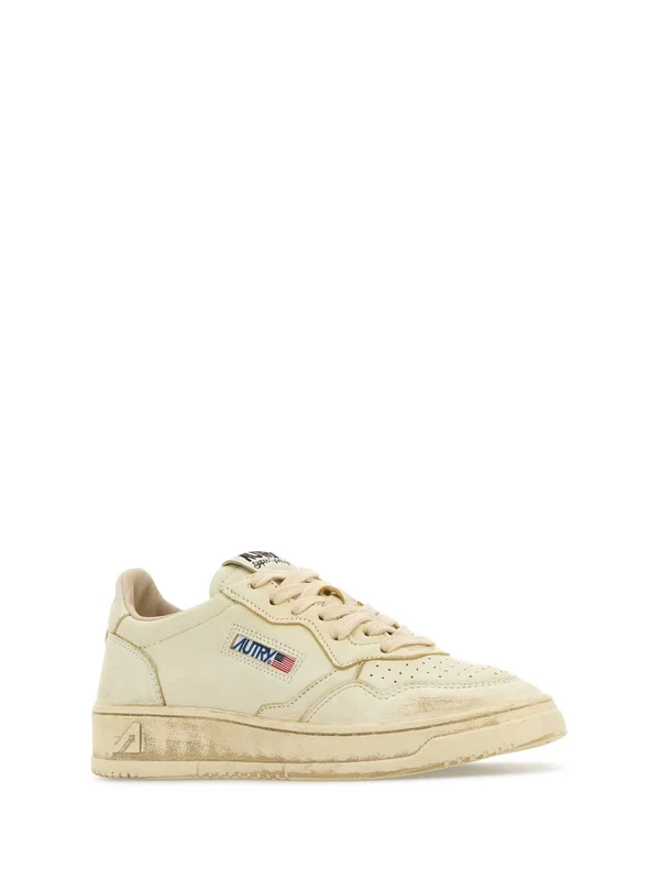 Autry Beige Low Top Sneakers - Image 2