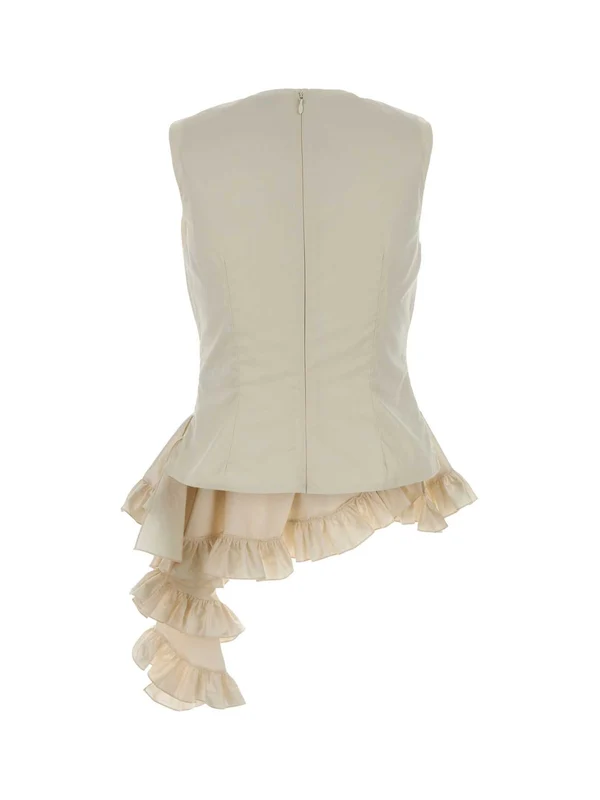 Alexander Mcqueen Ivory Sleeveless - Image 2