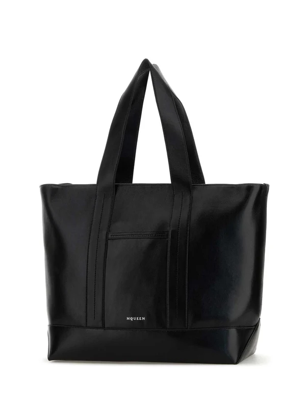 Alexander Mcqueen Black Tote Bags - Image 2