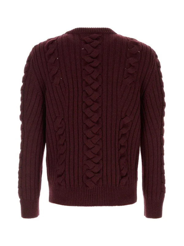Alexander Mcqueen Burgundy Knitted - Image 2