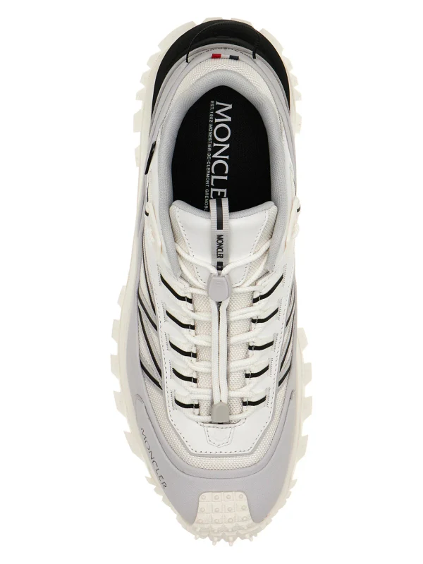Moncler Grey Low Top Sneakers - Image 4