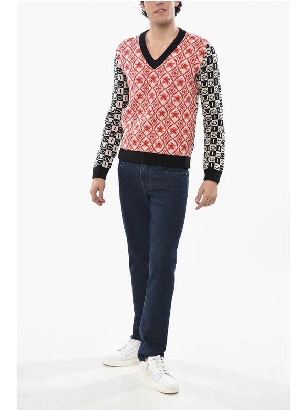 Gucci Black Red Knitted - Image 4
