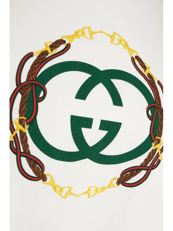 Gucci White Short-Sleeve T-Shirt - Image 3