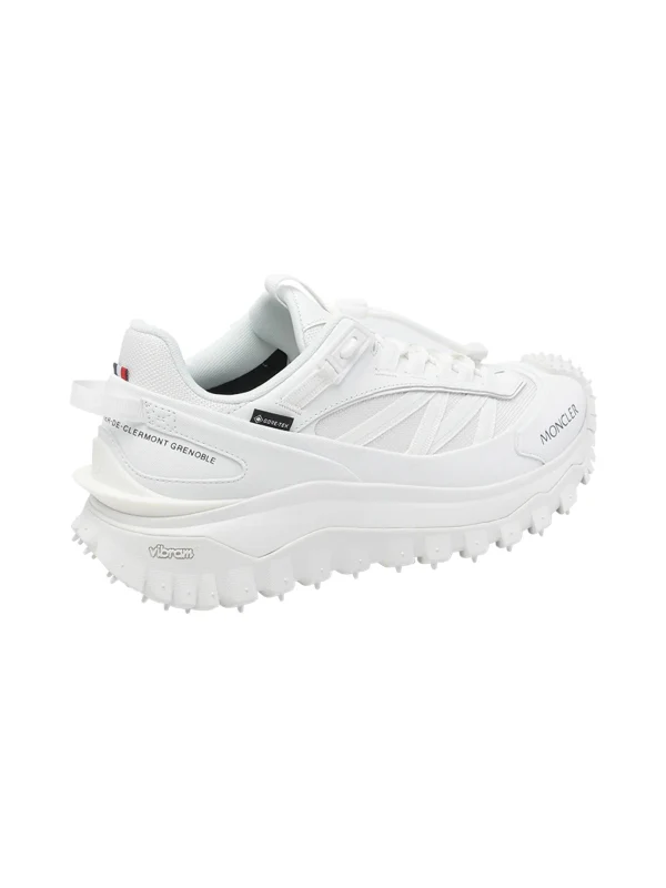 Moncler White Low Top Sneakers - Image 2