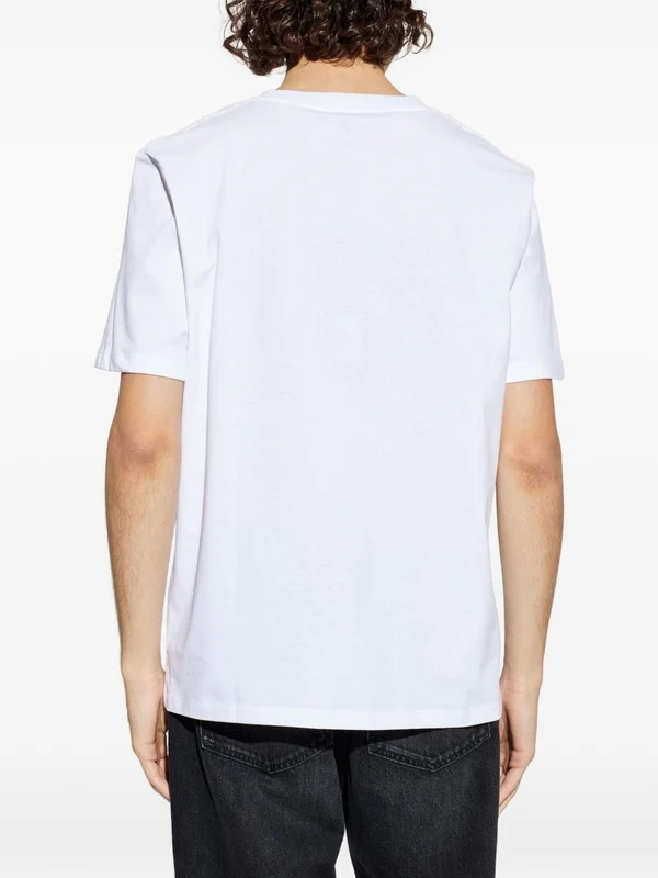 Balmain White Short-Sleeve T-Shirt - Image 4