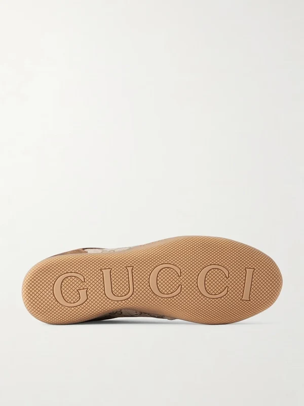 Gucci Brown Low Top Sneakers - Image 3