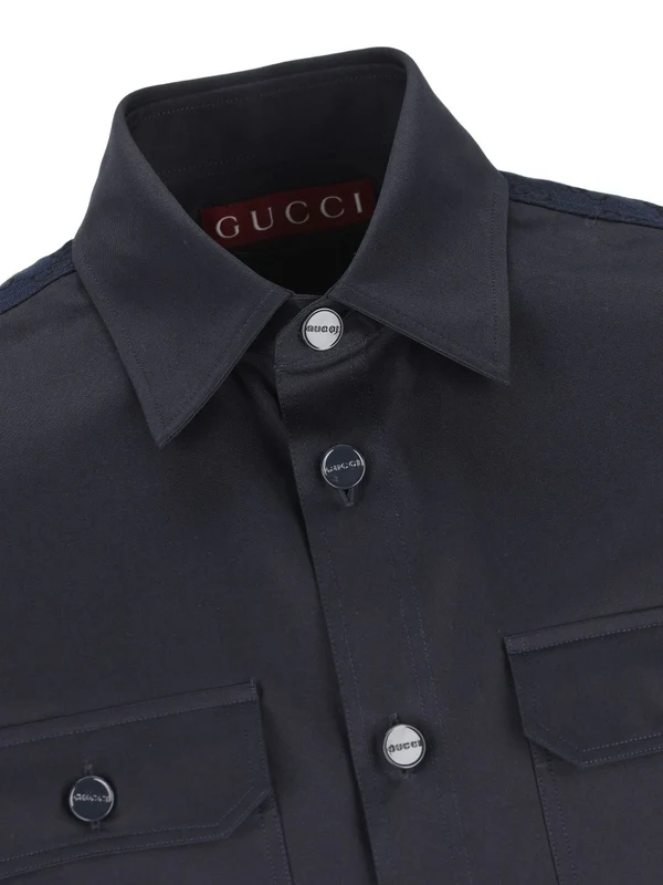 Gucci Navy Shirts - Image 3
