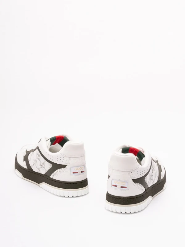 Gucci White Low Top Sneakers - Image 3