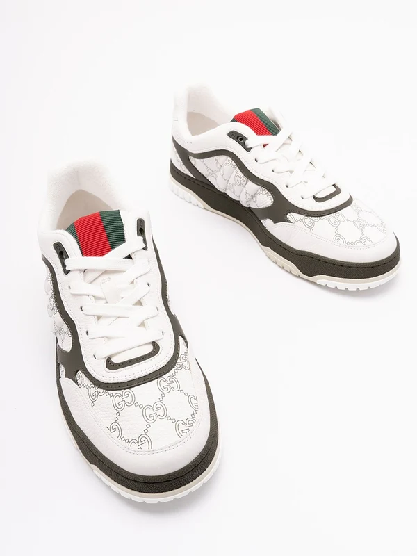 Gucci White Low Top Sneakers - Image 4