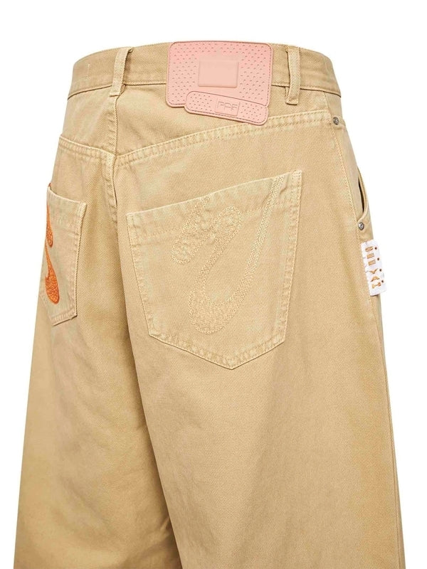 Pdf Channel Beige Denim Pants - Image 3