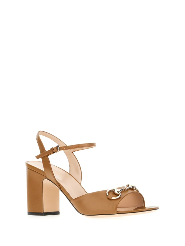 Gucci Brown Sandal Heels - Image 2