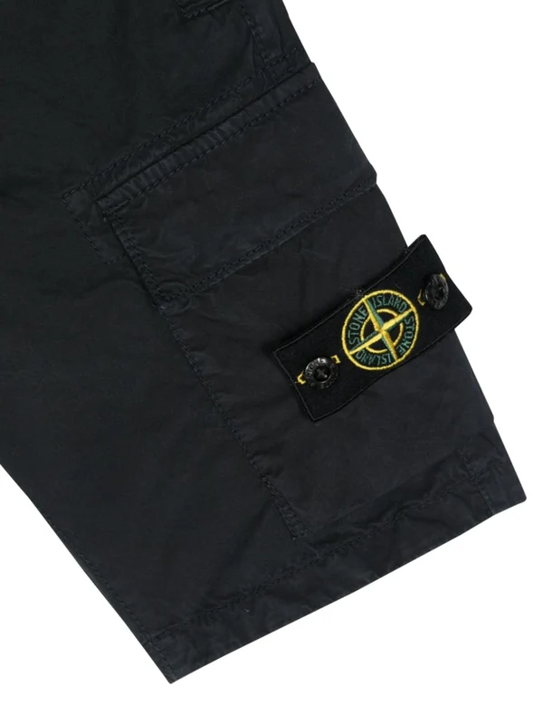 Stone Island Navy Shorts - Image 3