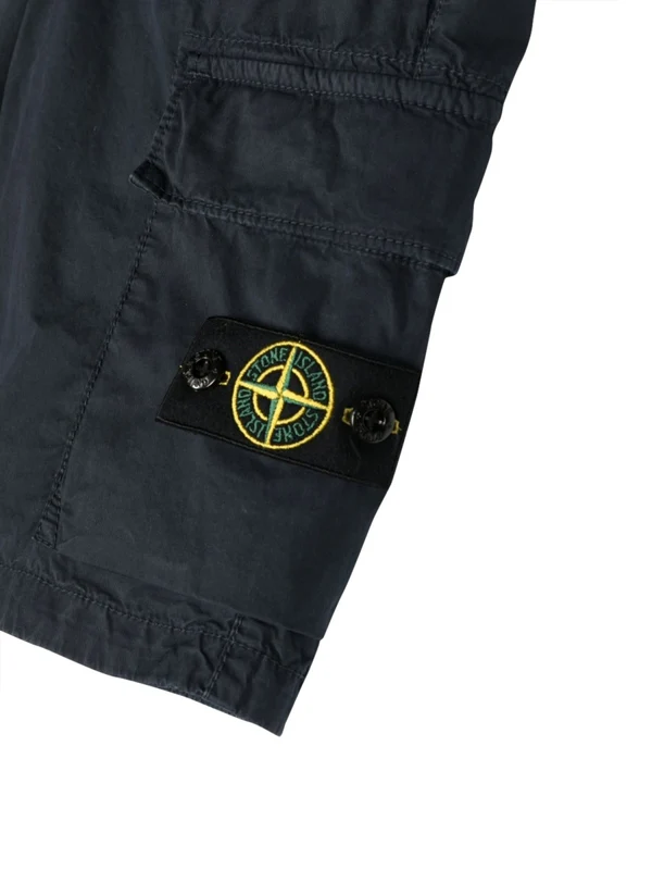 Stone Island Blue Shorts - Image 3