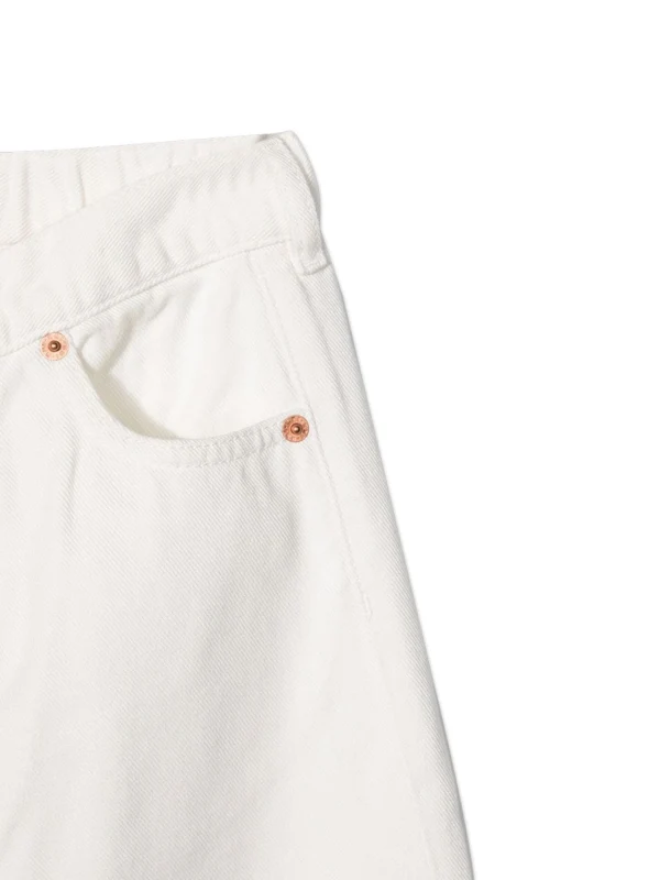 Mm6 Maison Margiela White Denim Pants - Image 3