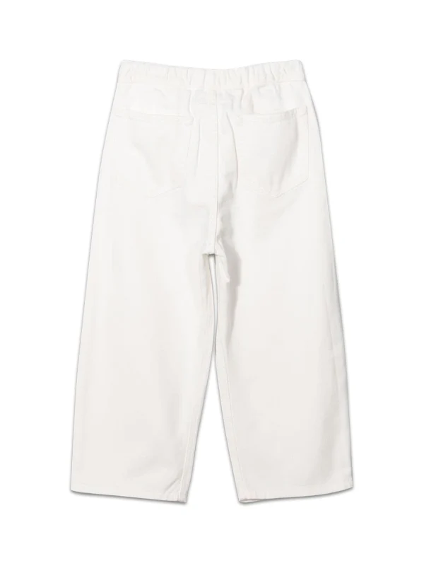 Mm6 Maison Margiela White Denim Pants - Image 4