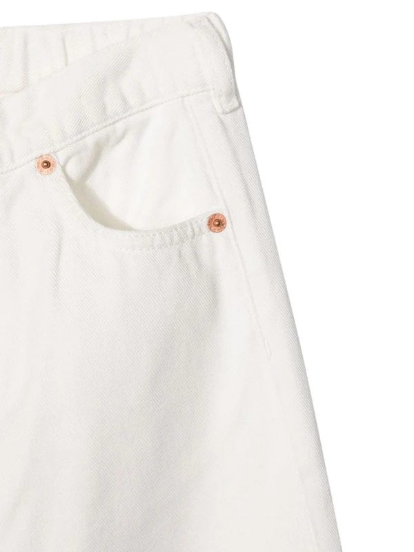 Mm6 Maison Margiela White Denim Pants - Image 5