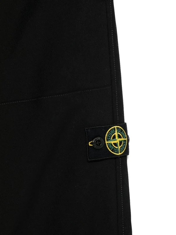 Stone Island Black Casual Pants - Image 3