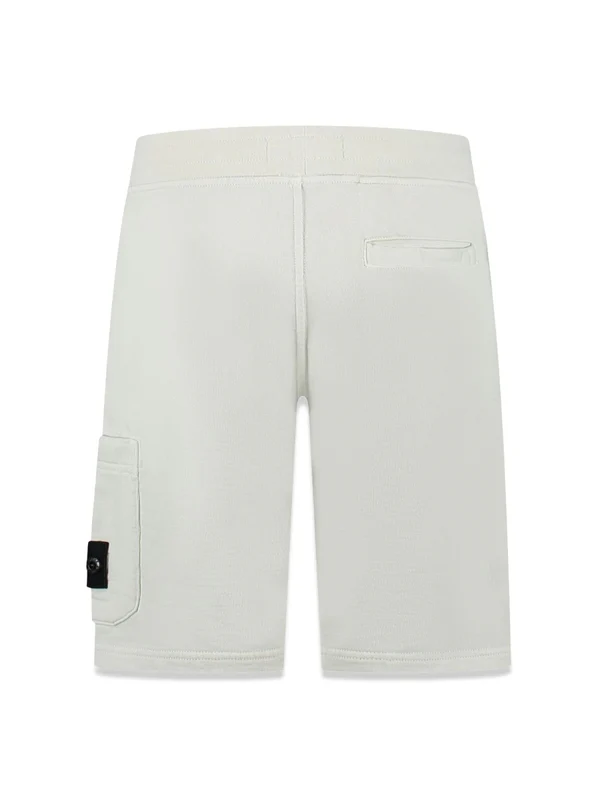 Stone Island White Shorts - Image 2