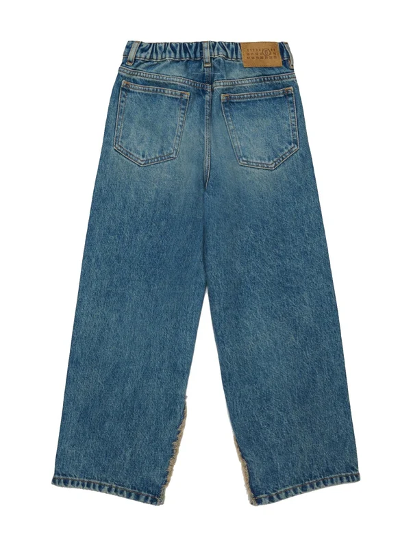 Mm6 Maison Margiela Blue Denim Pants - Image 2