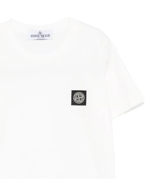 Stone Island White Half Sleeve - Image 2