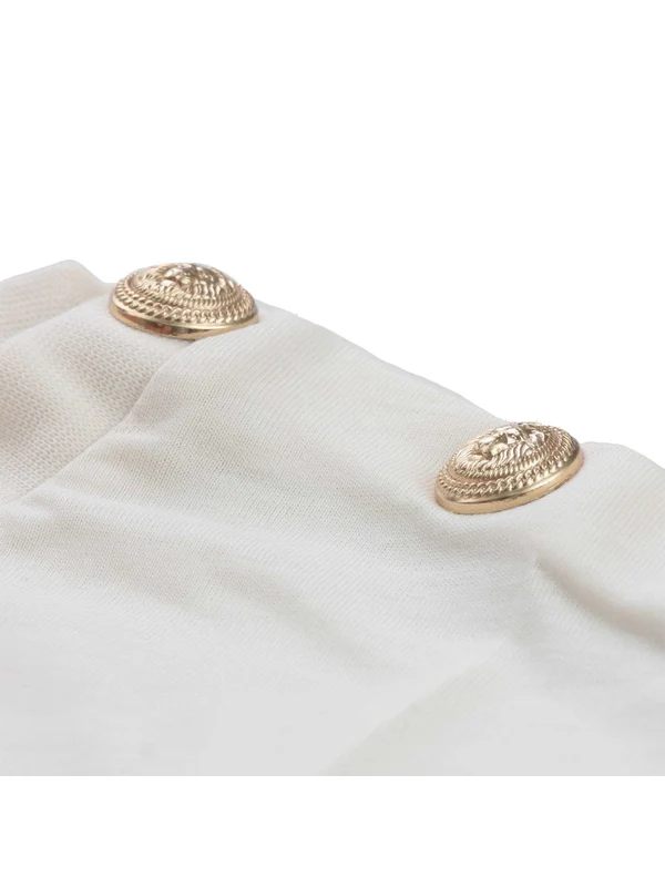 Balmain White Half Sleeve - Image 4