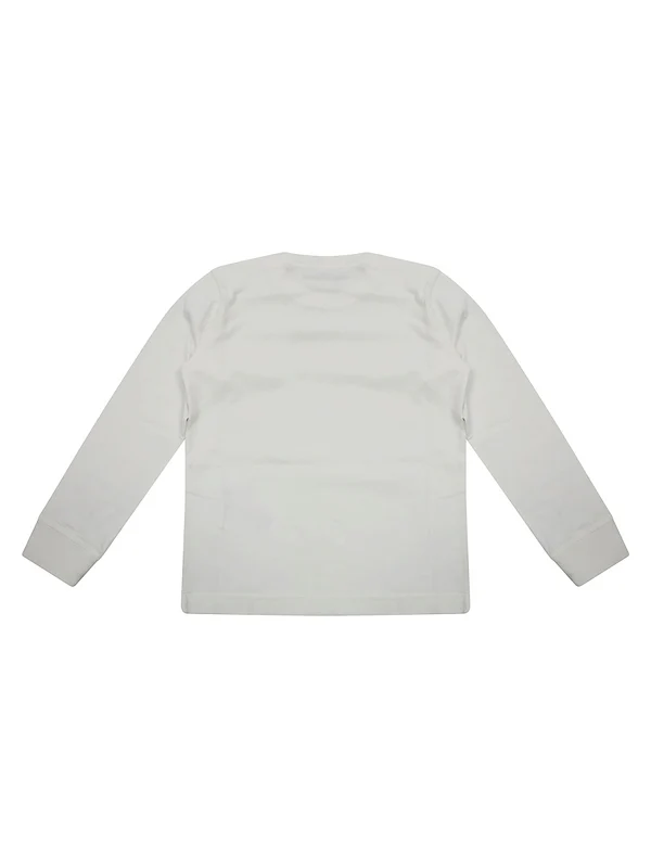 Stone Island White Long Sleeve - Image 2