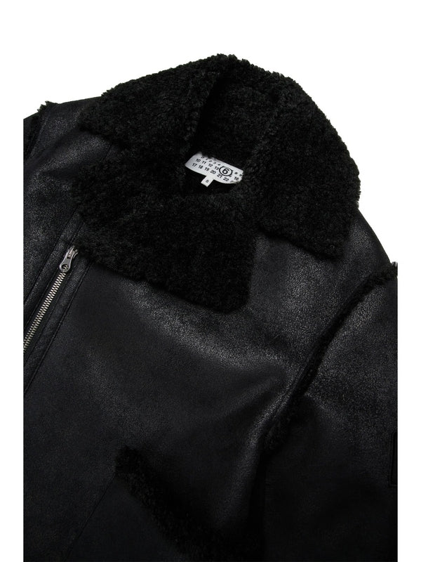 Mm6 Maison Margiela Black Fur & Shearling - Image 3