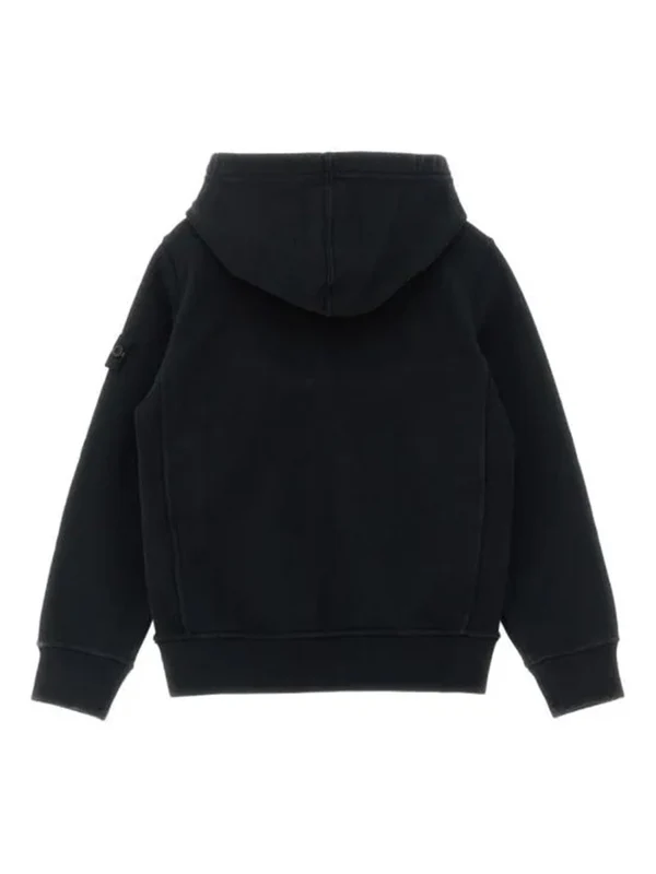 Stone Island Black Hoodies - Image 2