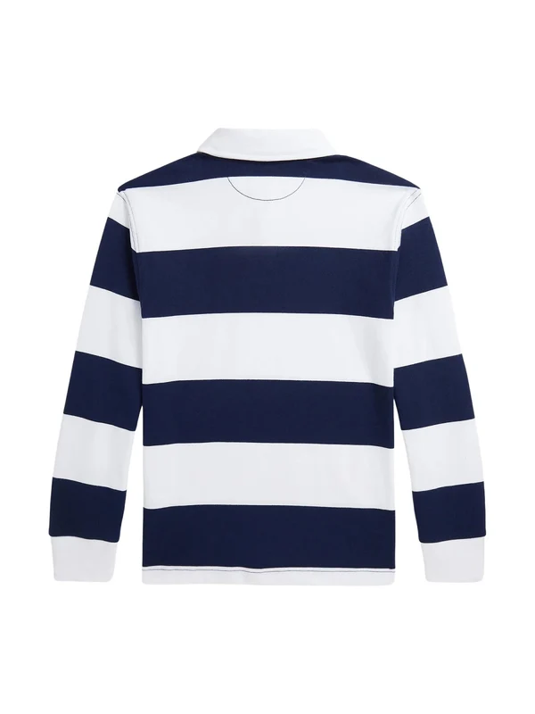 Polo Ralph Lauren Navy Striped Polo Shirts - Image 2