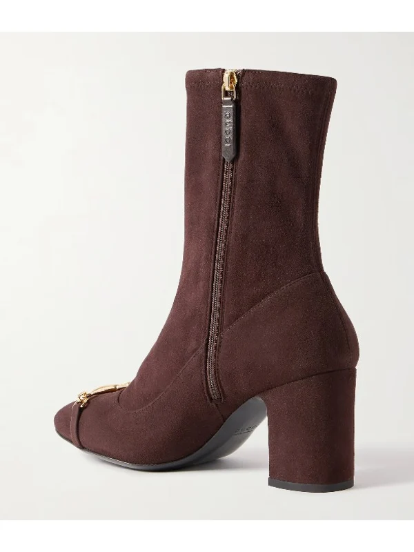 Gucci Brown Ankle Boots - Image 2